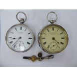 Two late 19th/early 20thC silver cased pocket watches,