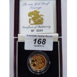 An Elizabeth II proof sovereign,