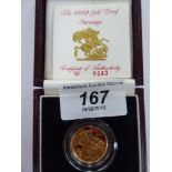 An Elizabeth II proof sovereign,