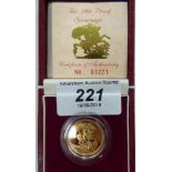 An Elizabeth II proof sovereign,