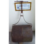 A 'vintage' cast iron lawn roller BS