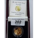 An Elizabeth II proof sovereign,