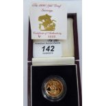 An Elizabeth II proof sovereign,