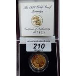 An Elizabeth II proof sovereign,