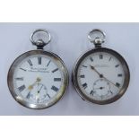 Two late 19th/early 20thC silver cased pocket watches,