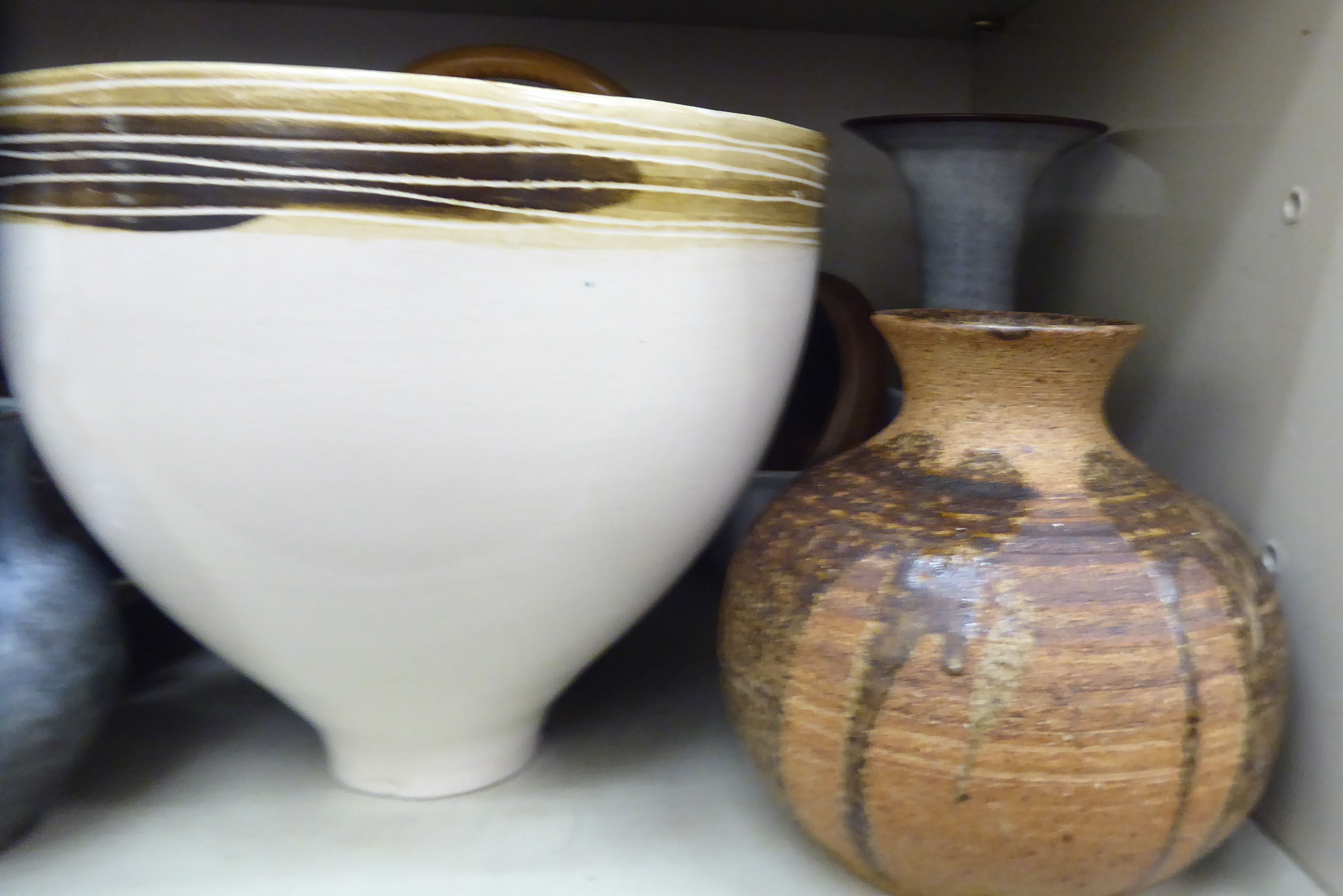 20thC studio pottery: to include vases of various forms, - Image 2 of 2