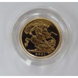 An Elizabeth II proof sovereign,