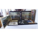 Framed pictures and prints: to include two works by AE Mileson - two Egyptian studies mixed media