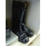 WITHDRAWN A pair of 1936 pattern RAF black leather,