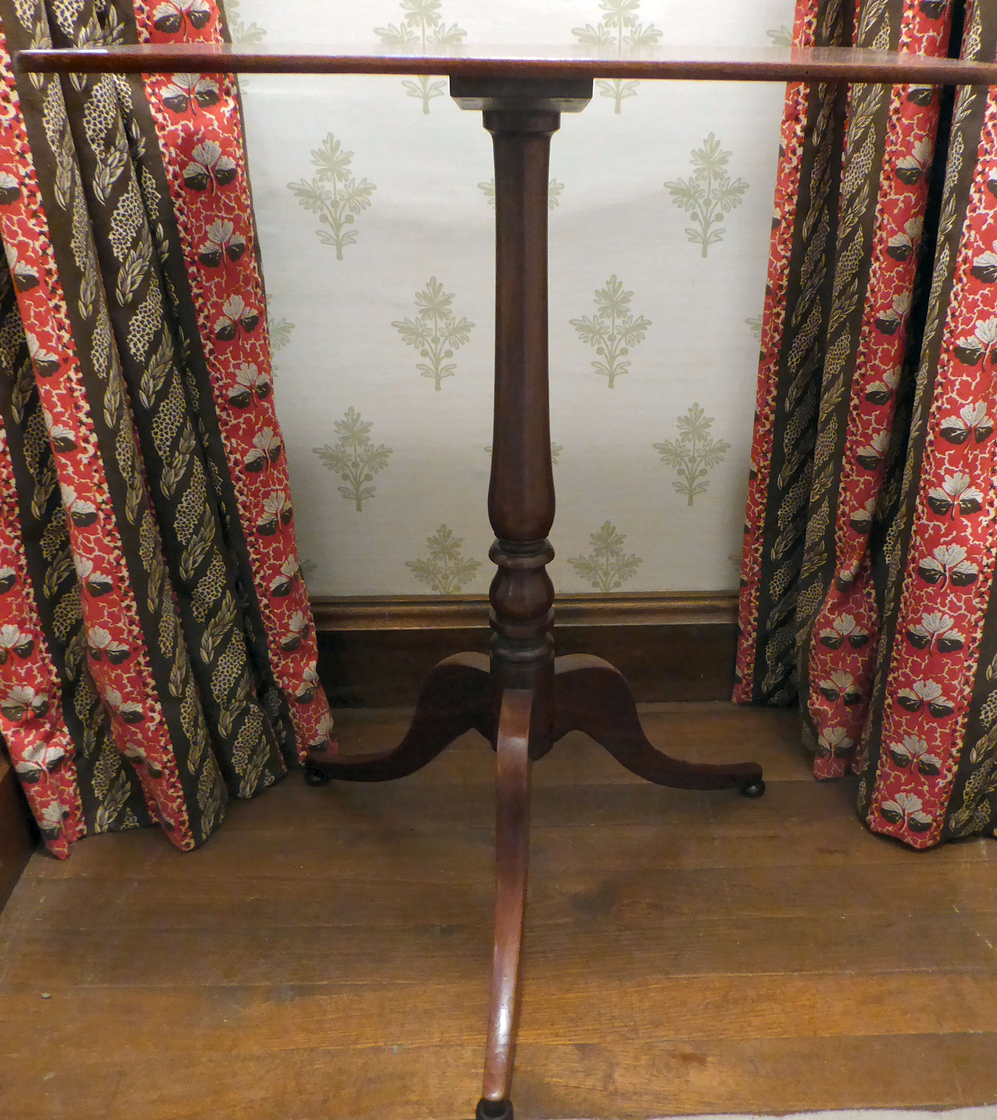 A George III mahogany pedestal table,