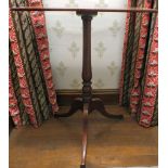 A George III mahogany pedestal table,