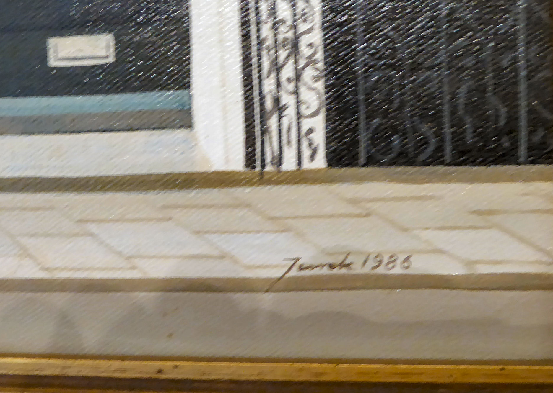 Jarek - No. 99 Motcombe Street, Ian Thomas' Shop oil on canvas bears a signature & dated 1986 15. - Image 2 of 4