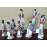Post 1950s Chinese Export ceramics: to include porcelain Geisha,