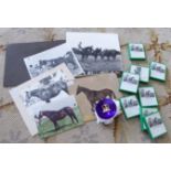 Equestrian related collectables: to include photographs from racecourses mixed sizes (From