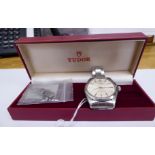 A Tudor Oyster stainless steel cased bracelet watch,