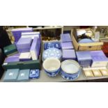 A mixed lot: to include Wedgwood and other china plates and trinkets various sizes some boxed