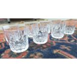 A set of eight Waterford crystal Lismore pattern whisky tumblers TO8