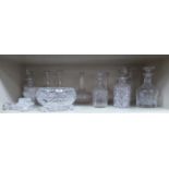 Decorative and domestic glassware: to include decanters and bowls OS3