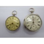 Two late 19th/early 20thC silver cased pocket watches,