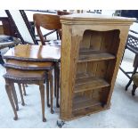Small furniture: to include a nesting set of three 1930s walnut occasional tables,