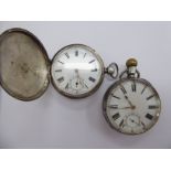 Two late 19th/early 20thC Waltham silver cased pocket watches,