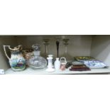 A mixed lot: to include a late 19thC JMPB & Co lustre glazed china jug,