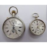 Two late 19th/early 20thC silver cased pocket watches,