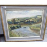 Ronald Ossory Dunlop - 'Boats on the Avon' oil on canvas bears a signature & Richard Allan
