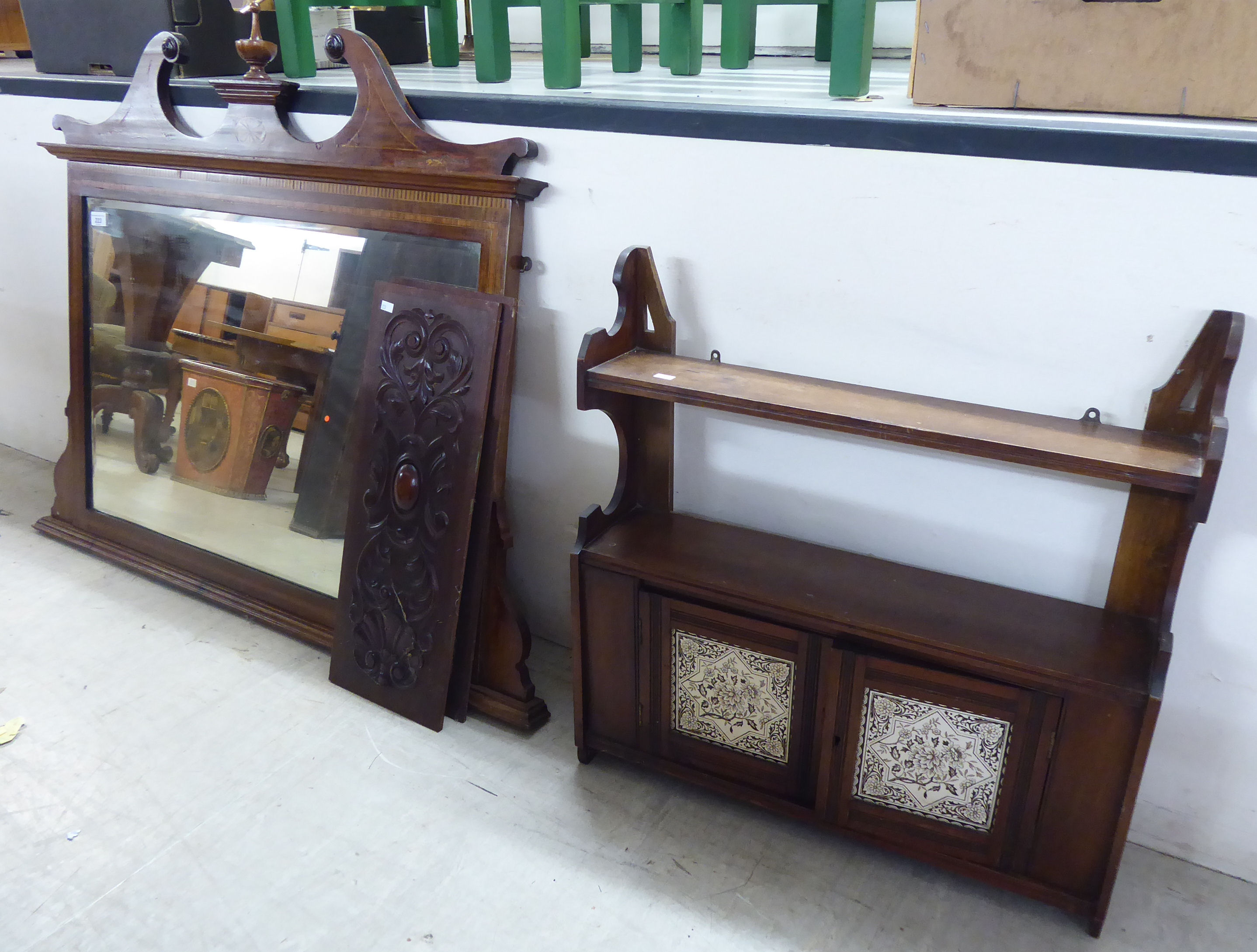 Small furniture: to include an Edwardian crossbanded and string inlaid,