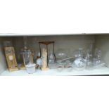 A miscellany of laboratory glassware,