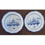 A pair of late 18th/early 19thC, possibly Liverpool,