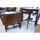 Small furniture: to include an Edwardian mahogany Sutherland table,