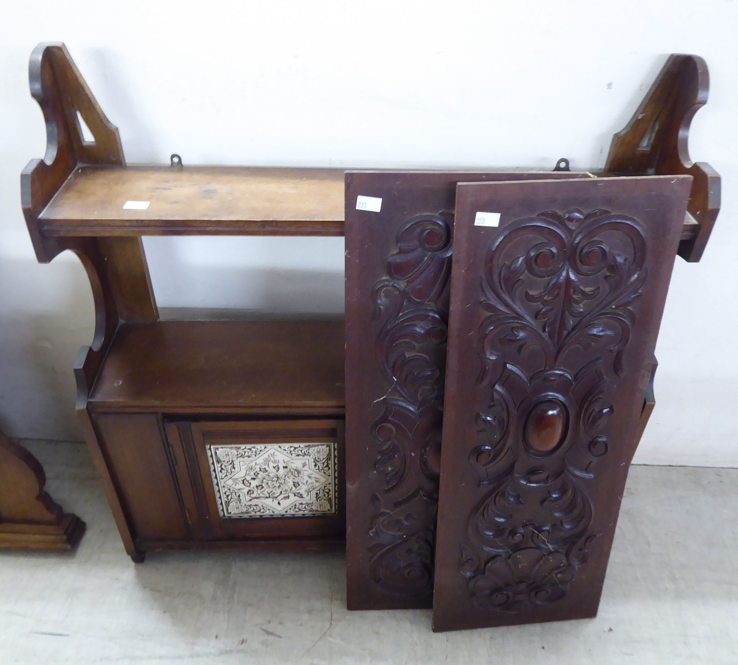 Small furniture: to include an Edwardian crossbanded and string inlaid, - Image 3 of 3
