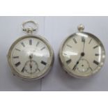 Two late 19th/early 20thC silver cased pocket watches,