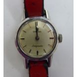 A lady's Omega Ladymatic stainless steel cased wristwatch,