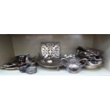 Silver plated and white metal tableware: to include a French,