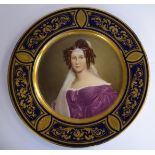 A late 19th/early 20thC Vienna porcelain plate,