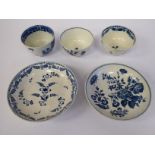 Late 18thC porcelain teaware,