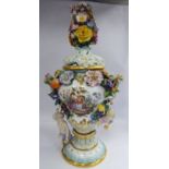 A late 19thC Meissen gilded,