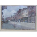 Alfred Goodfellow - 'Bridge Street' watercolour bears a signature & dated 1892 10'' x 14.