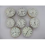 Eight late 19th/early 20thC pocket watch movements,