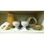 Decorative ceramics: to include a Beswick streaky orange and green china,