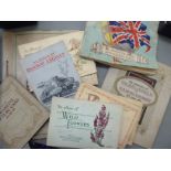 An uncollated collection of cigarette and tea cards: to include 'Railway Engines' issued by WD & HO