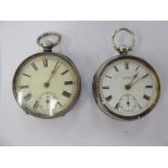 Two late 19th/early 20thC silver cased pocket watches,