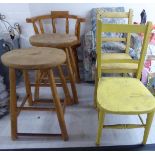 Various 20thC childrens chairs and stools BSR