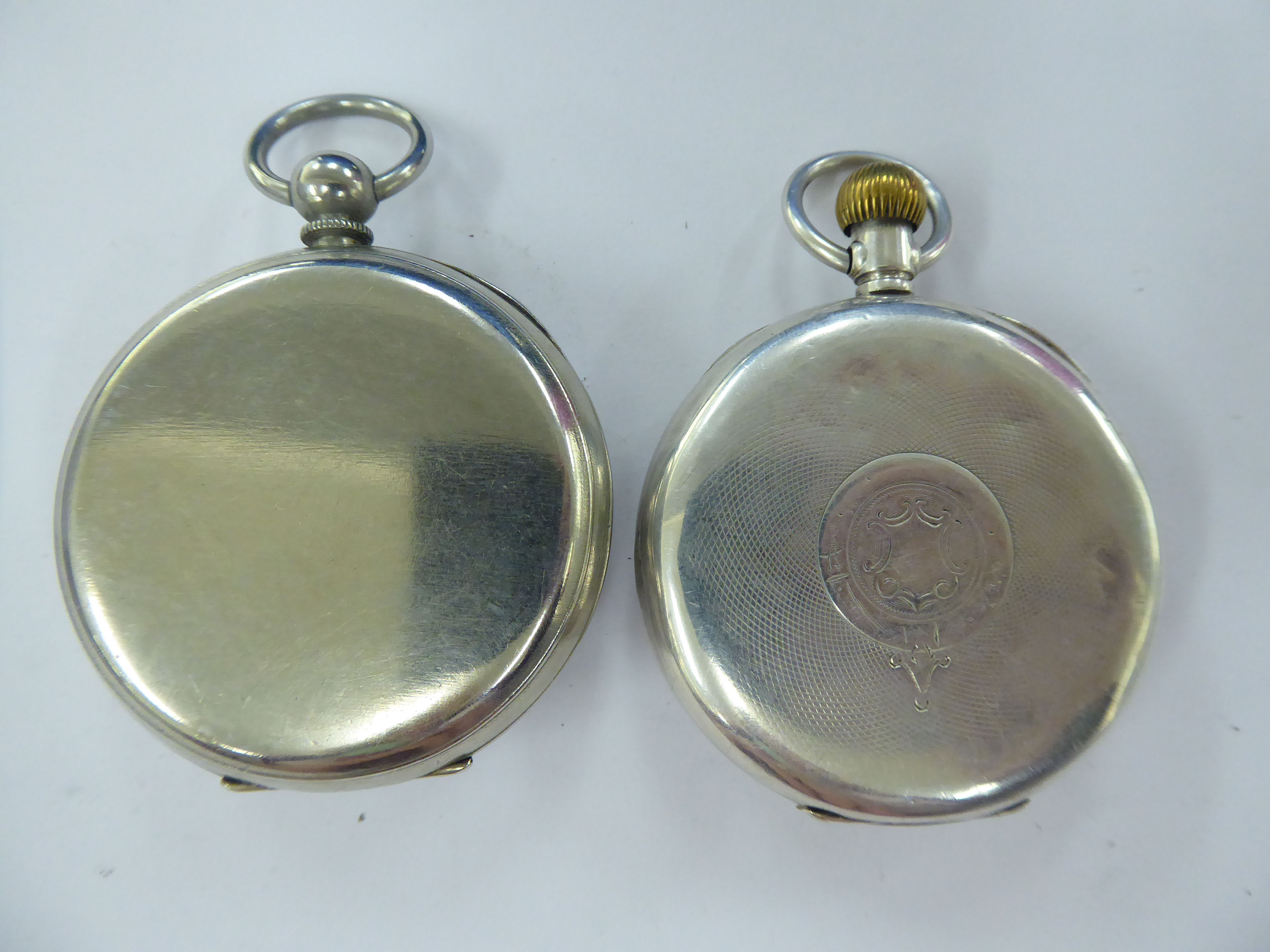 Two late 19th/early 20thC silver cased pocket watches, - Image 2 of 2