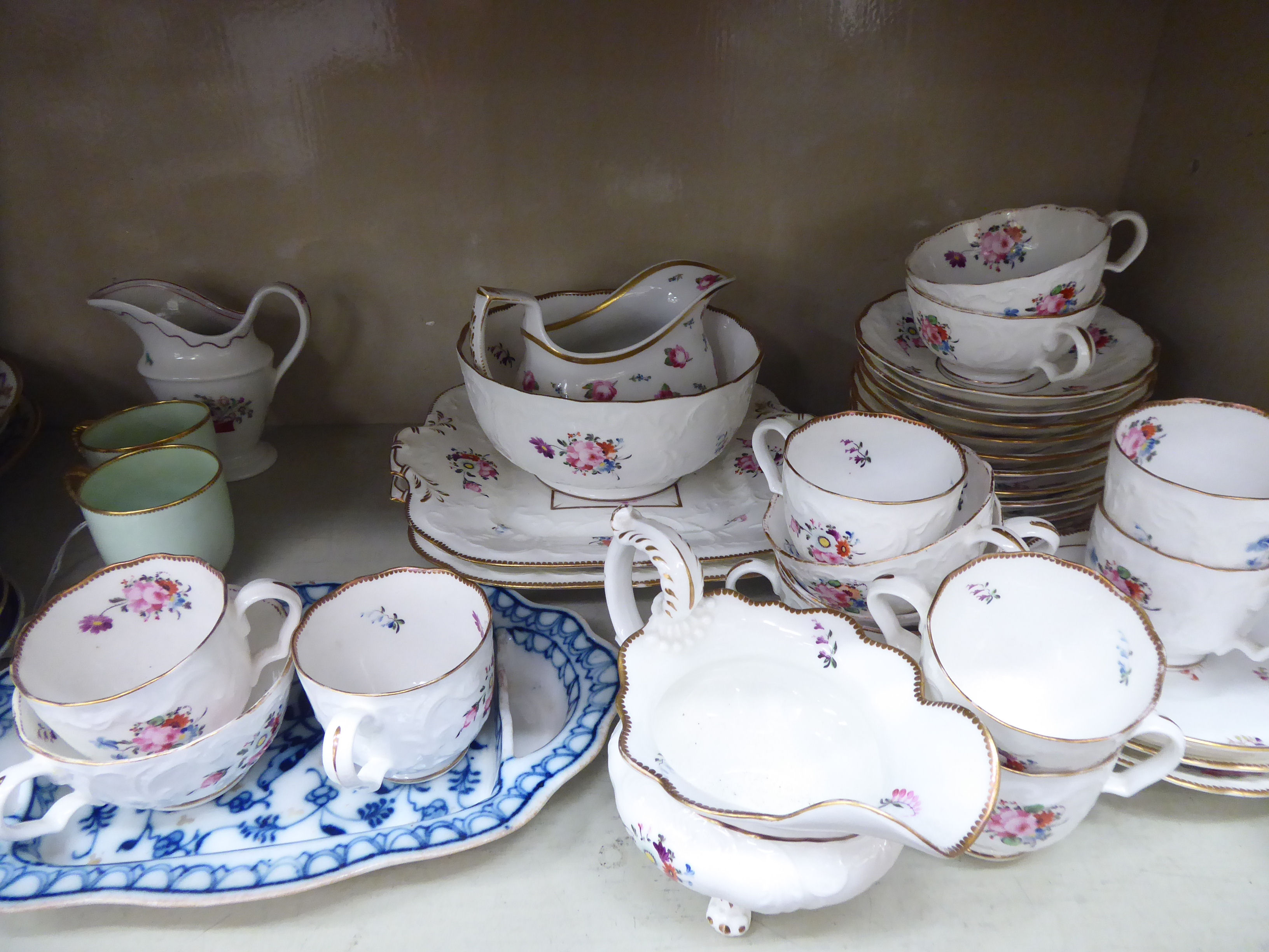 19thC porcelain and china teaware: to include Coalport, - Image 3 of 3