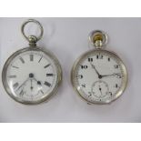 Two late 19th/early 20thC silver cased pocket watches,