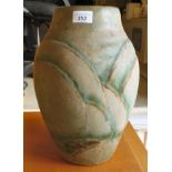 A Bourne Denby, Danesby Ware pottery ovoid shaped vase, decorated with overlaid petals,