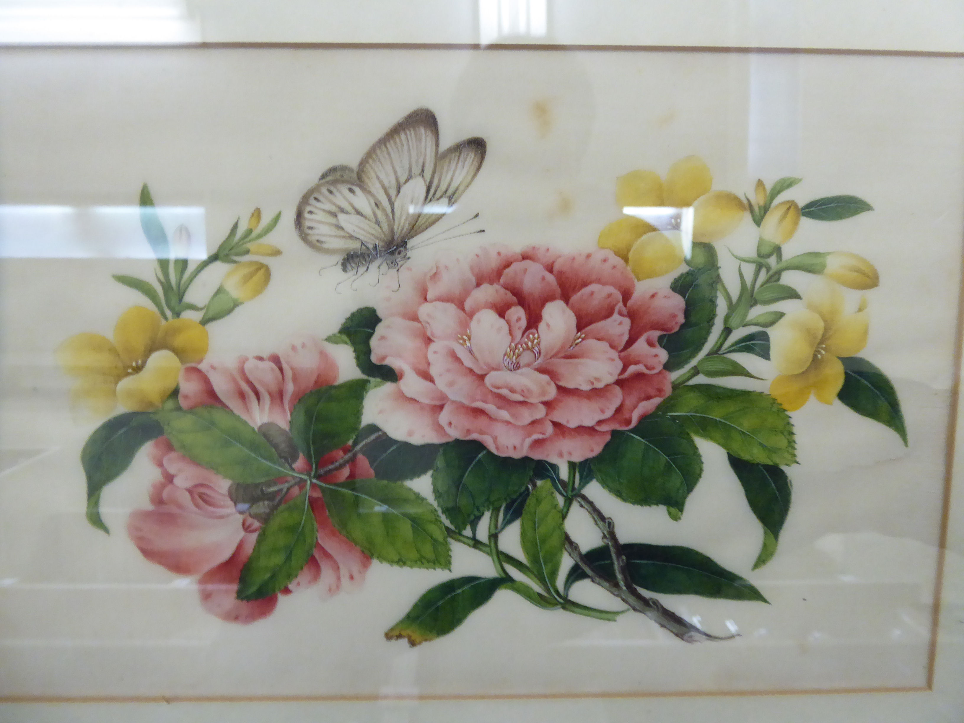 20thC Chinese School - a series of three mixed floral studies, - Image 4 of 4